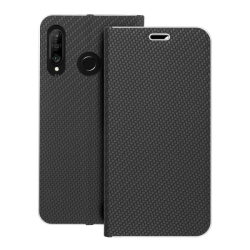 Pouzdro LUNA Book Xiaomi Redmi Note 10, Note 10S, barva černá carbon